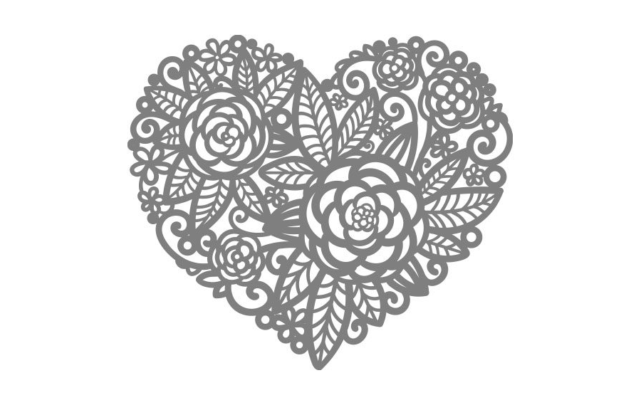 Free Art Friday - Floral Heart
